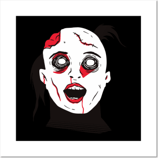 Scary Zombie Girl Posters and Art